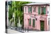 Paris Focus - La Maison Rose in Montmartre-Philippe Hugonnard-Stretched Canvas