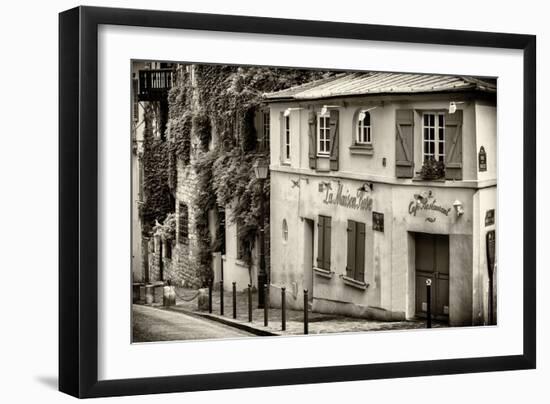 Paris Focus - La Maison Rose in Montmartre-Philippe Hugonnard-Framed Photographic Print