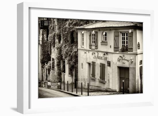 Paris Focus - La Maison Rose in Montmartre-Philippe Hugonnard-Framed Photographic Print