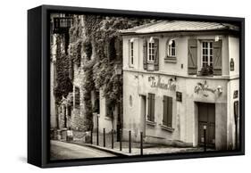 Paris Focus - La Maison Rose in Montmartre-Philippe Hugonnard-Framed Stretched Canvas
