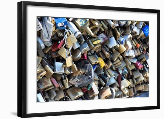 Paris Focus - Love Locks-Philippe Hugonnard-Framed Photographic Print