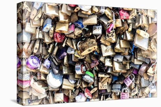 Paris Focus - Love Locks-Philippe Hugonnard-Stretched Canvas