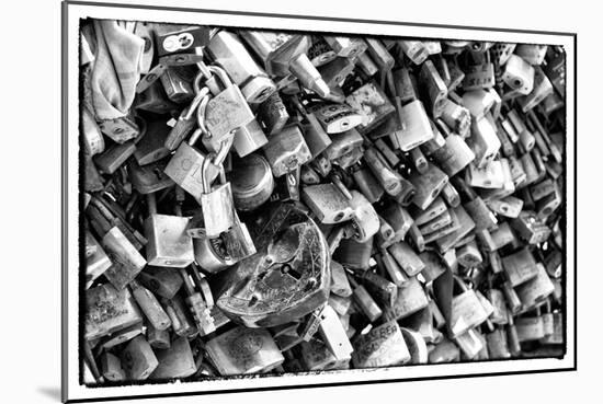 Paris Focus - Love Locks-Philippe Hugonnard-Mounted Photographic Print