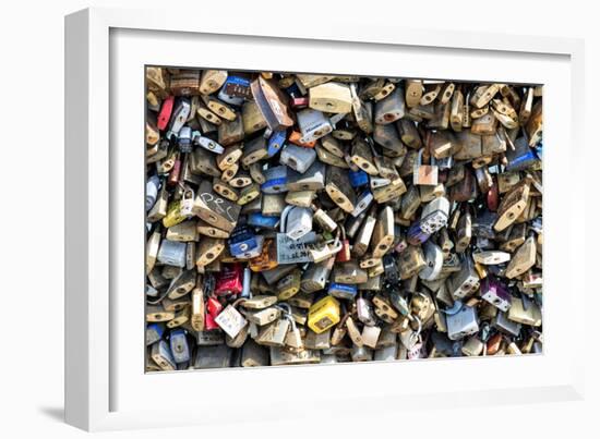 Paris Focus - Love Locks-Philippe Hugonnard-Framed Photographic Print