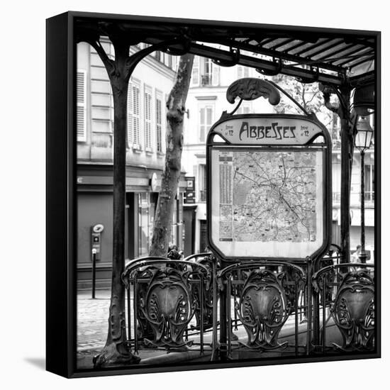 Paris Focus - Metro Abbesses-Philippe Hugonnard-Framed Stretched Canvas