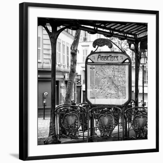 Paris Focus - Metro Abbesses-Philippe Hugonnard-Framed Photographic Print