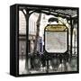 Paris Focus - Metro Abbesses-Philippe Hugonnard-Framed Stretched Canvas