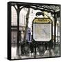 Paris Focus - Metro Abbesses-Philippe Hugonnard-Framed Stretched Canvas
