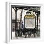 Paris Focus - Metro Abbesses-Philippe Hugonnard-Framed Photographic Print