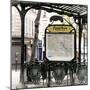 Paris Focus - Metro Abbesses-Philippe Hugonnard-Mounted Photographic Print