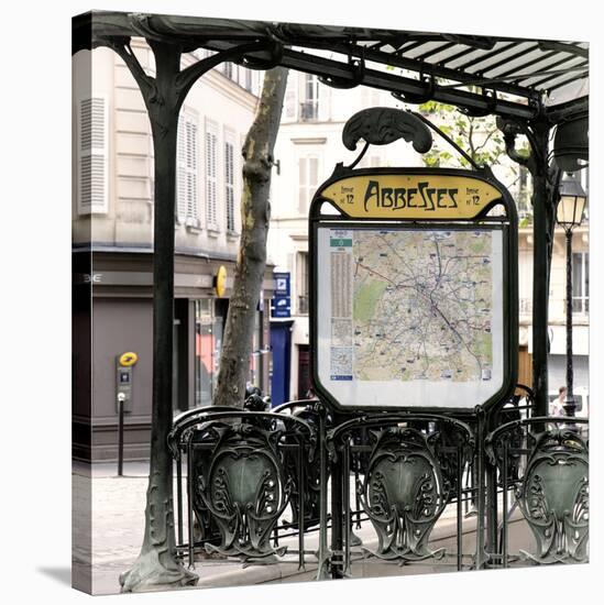 Paris Focus - Metro Abbesses-Philippe Hugonnard-Stretched Canvas