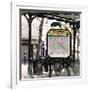 Paris Focus - Metro Abbesses-Philippe Hugonnard-Framed Photographic Print