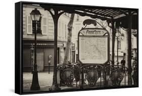 Paris Focus - Metro Abbesses-Philippe Hugonnard-Framed Stretched Canvas