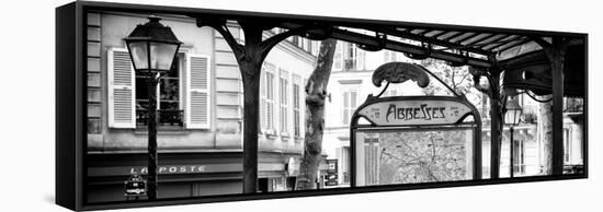 Paris Focus - Metro Abbesses-Philippe Hugonnard-Framed Stretched Canvas