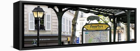 Paris Focus - Metro Abbesses-Philippe Hugonnard-Framed Stretched Canvas