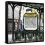 Paris Focus - Metro Abbesses-Philippe Hugonnard-Framed Stretched Canvas