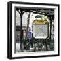 Paris Focus - Metro Abbesses-Philippe Hugonnard-Framed Photographic Print