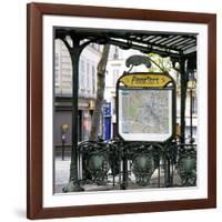 Paris Focus - Metro Abbesses-Philippe Hugonnard-Framed Photographic Print