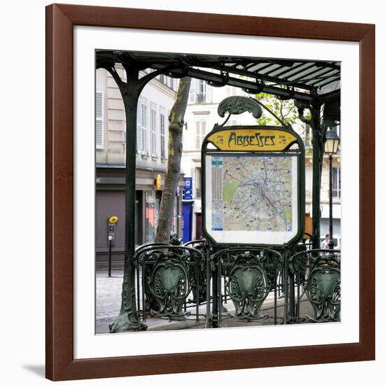 Paris Focus - Metro Abbesses-Philippe Hugonnard-Framed Photographic Print