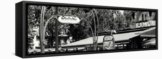 Paris Focus - Metropolitain Saint Michel-Philippe Hugonnard-Framed Stretched Canvas