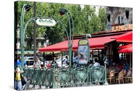 Paris Focus - Metropolitain Saint Michel-Philippe Hugonnard-Stretched Canvas