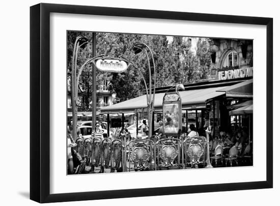 Paris Focus - Metropolitain Saint Michel-Philippe Hugonnard-Framed Photographic Print