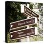 Paris Focus - Montmartre Directional Signs-Philippe Hugonnard-Stretched Canvas