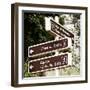 Paris Focus - Montmartre Directional Signs-Philippe Hugonnard-Framed Photographic Print