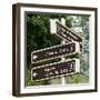 Paris Focus - Montmartre Directional Signs-Philippe Hugonnard-Framed Photographic Print