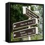 Paris Focus - Montmartre Directional Signs-Philippe Hugonnard-Framed Stretched Canvas