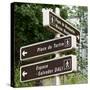 Paris Focus - Montmartre Directional Signs-Philippe Hugonnard-Stretched Canvas