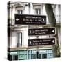 Paris Focus - Montmartre Directional Signs-Philippe Hugonnard-Stretched Canvas