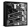 Paris Focus - Montmartre Directional Signs-Philippe Hugonnard-Framed Stretched Canvas