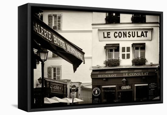 Paris Focus - Montmartre Restaurant-Philippe Hugonnard-Framed Stretched Canvas