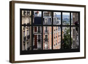 Paris Focus - Montmartre Window View-Philippe Hugonnard-Framed Photographic Print