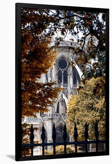 Paris Focus - Notre Dame Cathedral in Autumn-Philippe Hugonnard-Framed Photographic Print