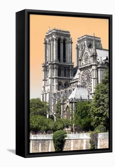 Paris Focus - Notre Dame Cathedral-Philippe Hugonnard-Framed Stretched Canvas