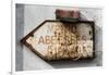 Paris Focus - Old Subway Directional Sign-Philippe Hugonnard-Framed Photographic Print