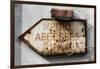 Paris Focus - Old Subway Directional Sign-Philippe Hugonnard-Framed Photographic Print