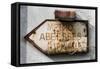 Paris Focus - Old Subway Directional Sign-Philippe Hugonnard-Framed Stretched Canvas