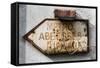 Paris Focus - Old Subway Directional Sign-Philippe Hugonnard-Framed Stretched Canvas