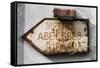 Paris Focus - Old Subway Directional Sign-Philippe Hugonnard-Framed Stretched Canvas