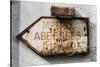 Paris Focus - Old Subway Directional Sign-Philippe Hugonnard-Stretched Canvas