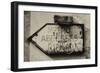 Paris Focus - Old Subway Directional Sign-Philippe Hugonnard-Framed Photographic Print