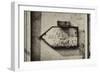 Paris Focus - Old Subway Directional Sign-Philippe Hugonnard-Framed Photographic Print