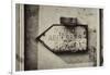 Paris Focus - Old Subway Directional Sign-Philippe Hugonnard-Framed Photographic Print