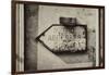 Paris Focus - Old Subway Directional Sign-Philippe Hugonnard-Framed Photographic Print