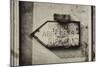 Paris Focus - Old Subway Directional Sign-Philippe Hugonnard-Mounted Photographic Print