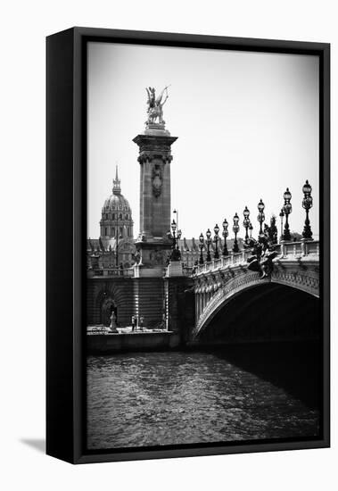 Paris Focus - Paris City Bridge-Philippe Hugonnard-Framed Stretched Canvas