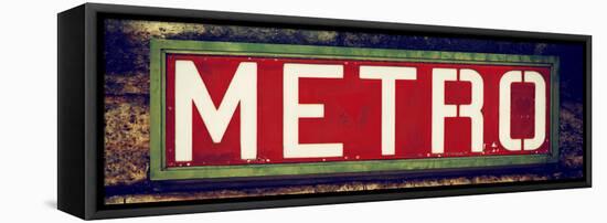 Paris Focus - Paris Metro-Philippe Hugonnard-Framed Stretched Canvas